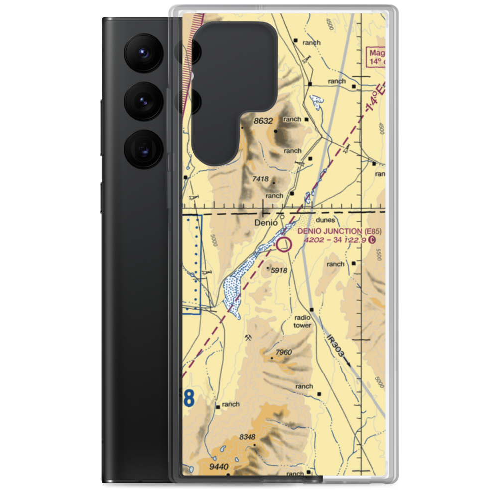 Denio Junction Airport (E85) VFR Sectional Samsung Case Samsung Galaxy S22 Ultra model shown