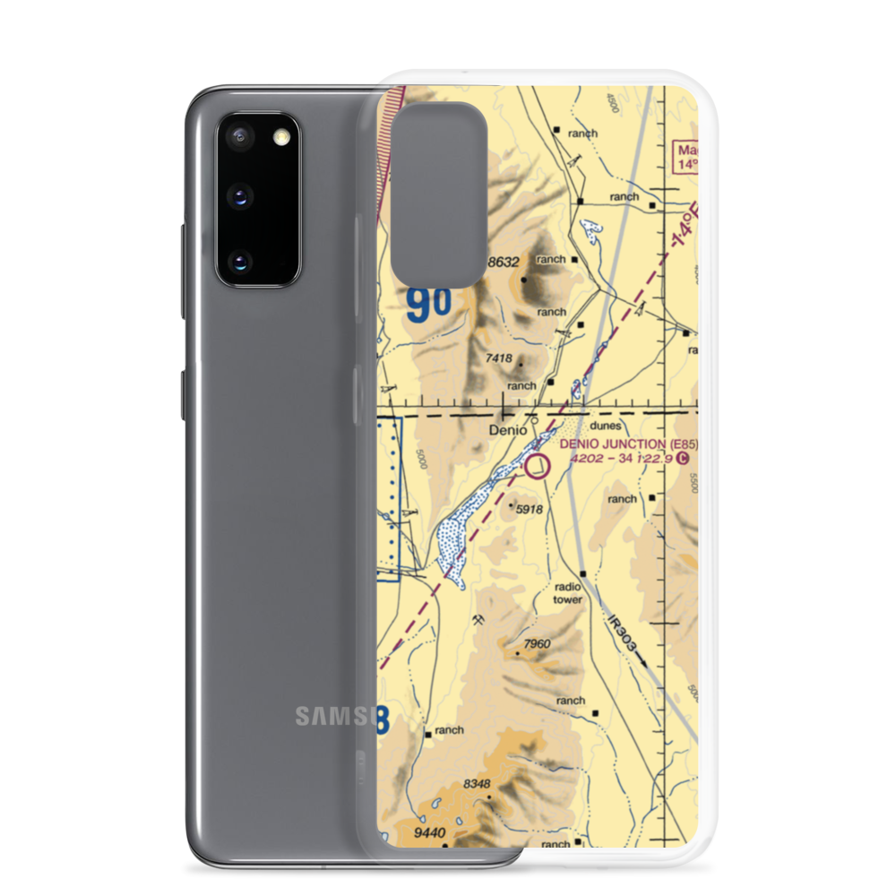 Denio Junction Airport (E85) VFR Sectional Samsung Case Samsung Galaxy S20 model shown