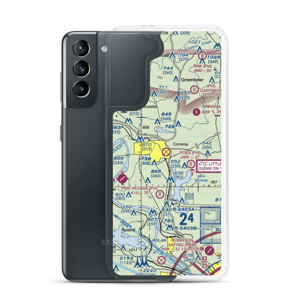 Dennis F Cantrell Field (CWS) VFR Sectional Samsung Case Samsung Galaxy S21 model shown