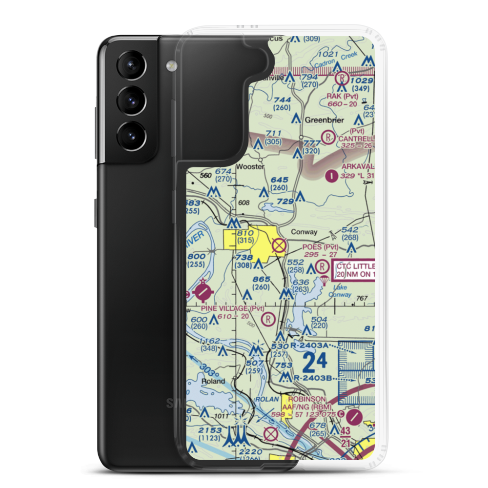 Dennis F Cantrell Field (CWS) VFR Sectional Samsung Case Samsung Galaxy S21 Plus model shown