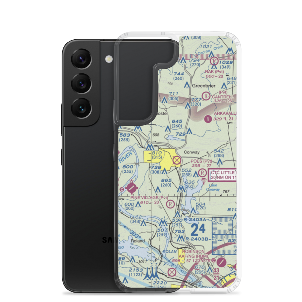 Dennis F Cantrell Field (CWS) VFR Sectional Samsung Case Samsung Galaxy S22 model shown