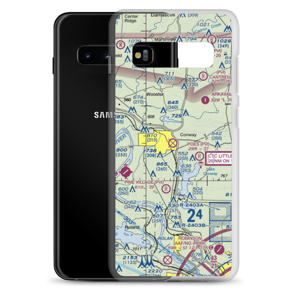 Dennis F Cantrell Field (CWS) VFR Sectional Samsung Case Samsung Galaxy S10+ model shown