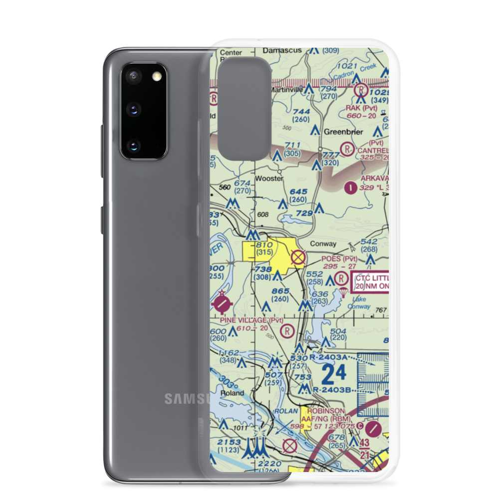 Dennis F Cantrell Field (CWS) VFR Sectional Samsung Case Samsung Galaxy S20 model shown