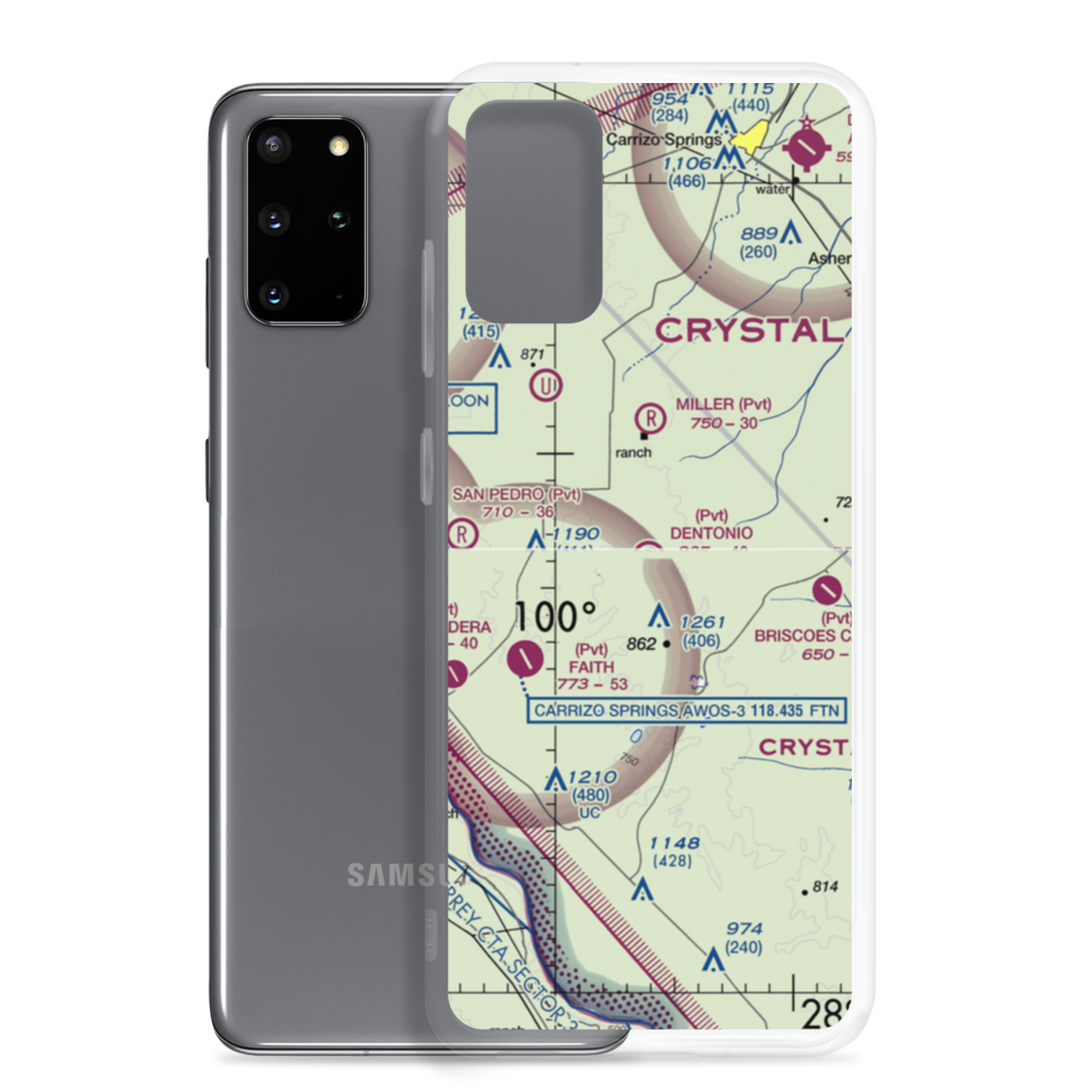 Dentonio Ranch Airport (1TS6) VFR Sectional Samsung Case Samsung Galaxy S20 Plus model shown