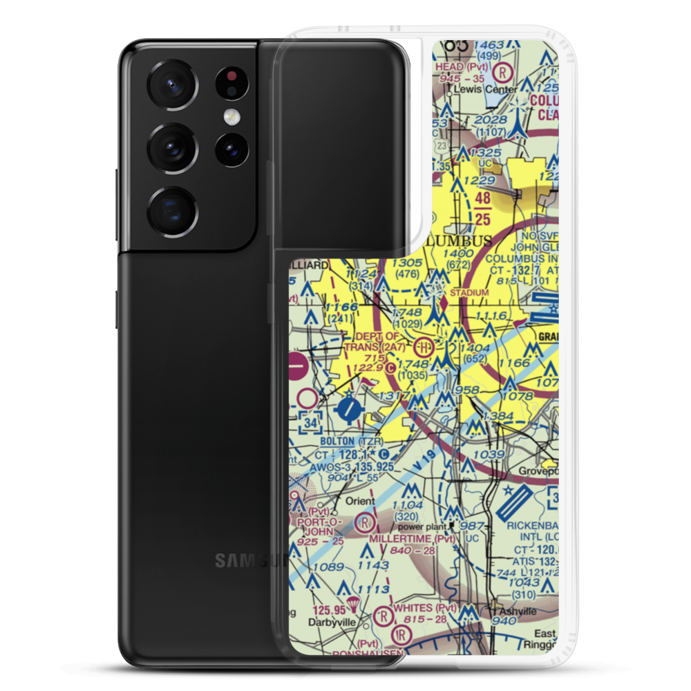 Department of Transportation Heliport (2A7) VFR Sectional Samsung Case Samsung Galaxy S21 Ultra model shown
