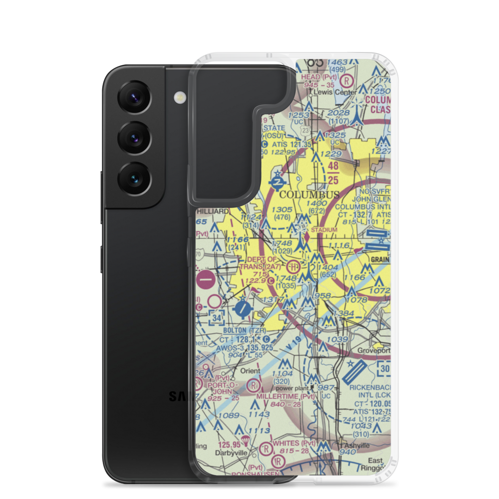Department of Transportation Heliport (2A7) VFR Sectional Samsung Case Samsung Galaxy S22 model shown
