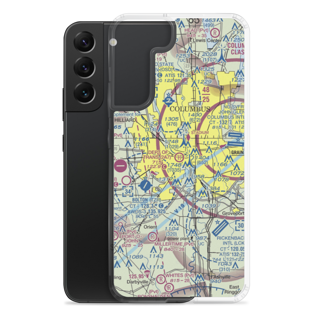 Department of Transportation Heliport (2A7) VFR Sectional Samsung Case Samsung Galaxy S22 Plus model shown