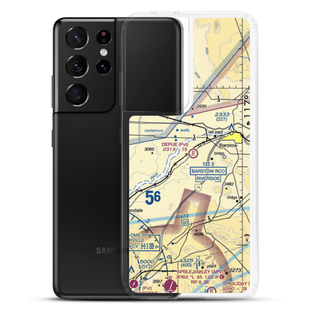 Depue Airport (6CA8) VFR Sectional Samsung Case Samsung Galaxy S21 Ultra model shown