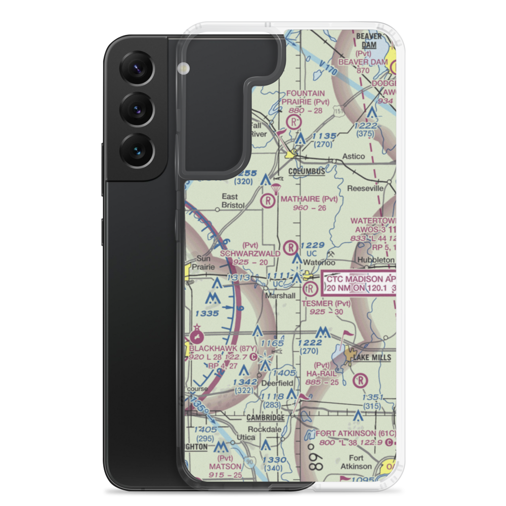 Der Schwarzwald Airport (5WI3) VFR Sectional Samsung Case Samsung Galaxy S22 Plus model shown