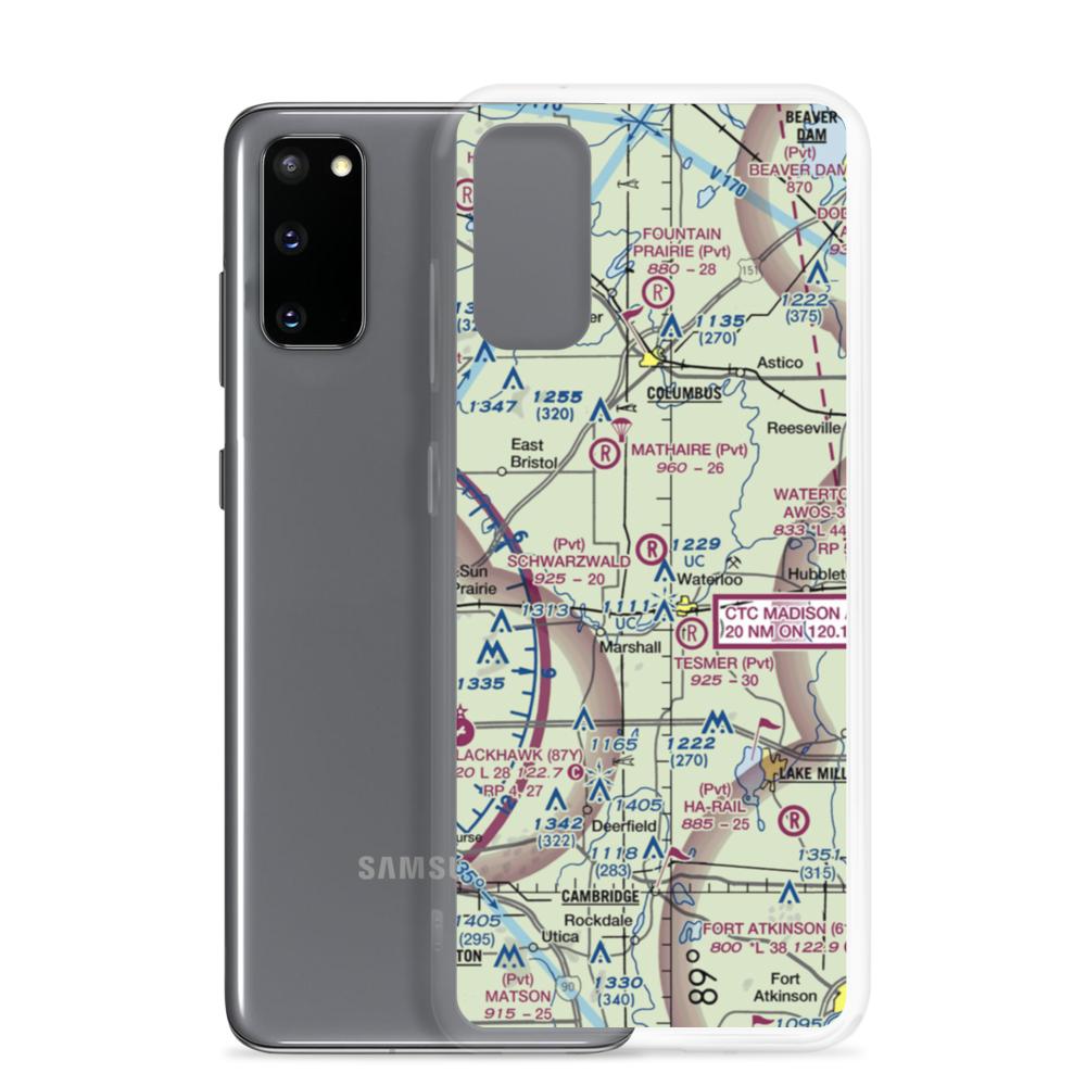 Der Schwarzwald Airport (5WI3) VFR Sectional Samsung Case Samsung Galaxy S20 model shown