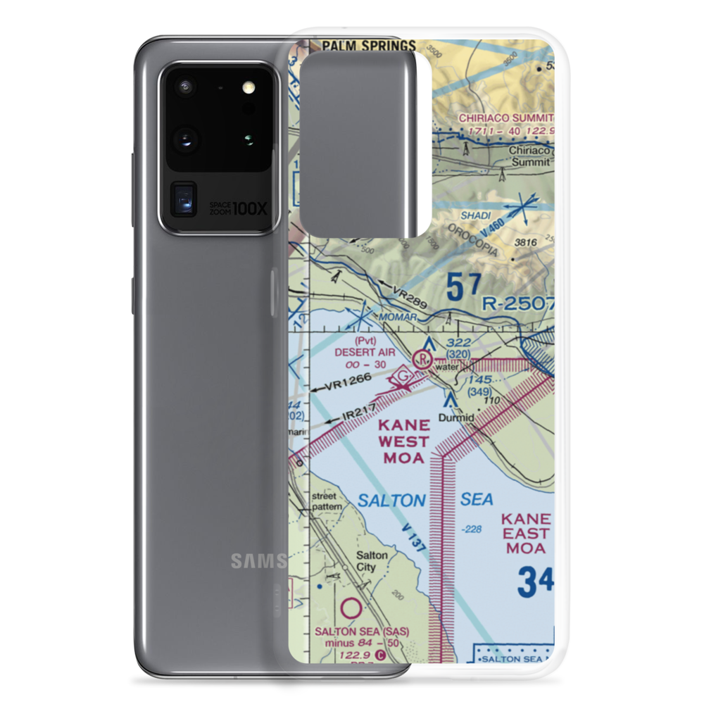 Desert Air Sky Ranch Airport (63CA) VFR Sectional Samsung Case Samsung Galaxy S20 Ultra model shown