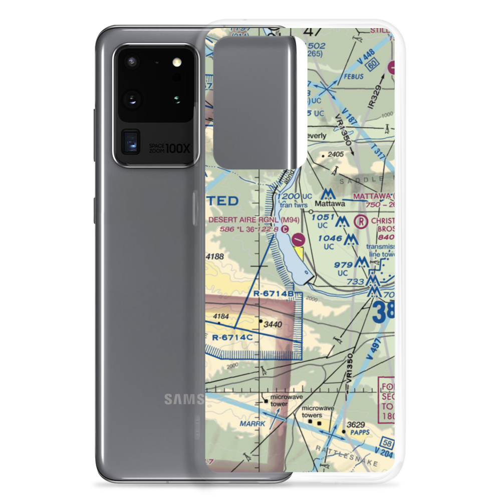 Desert Aire Regional Airport (M94) VFR Sectional Samsung Case Samsung Galaxy S20 Ultra model shown