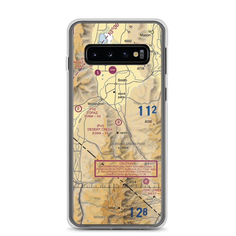 Desert Creek Airport (NV97) VFR Sectional Samsung Case Samsung Galaxy S10 model shown