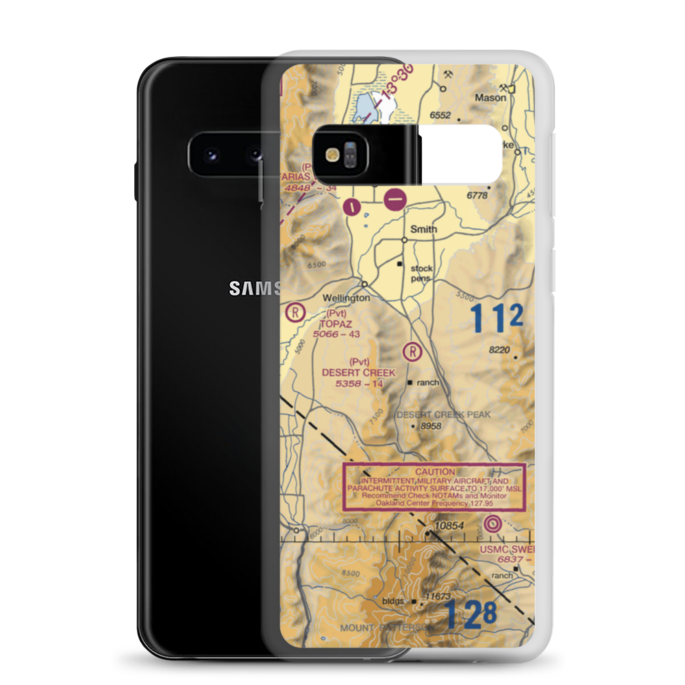 Desert Creek Airport (NV97) VFR Sectional Samsung Case Samsung Galaxy S10 model shown