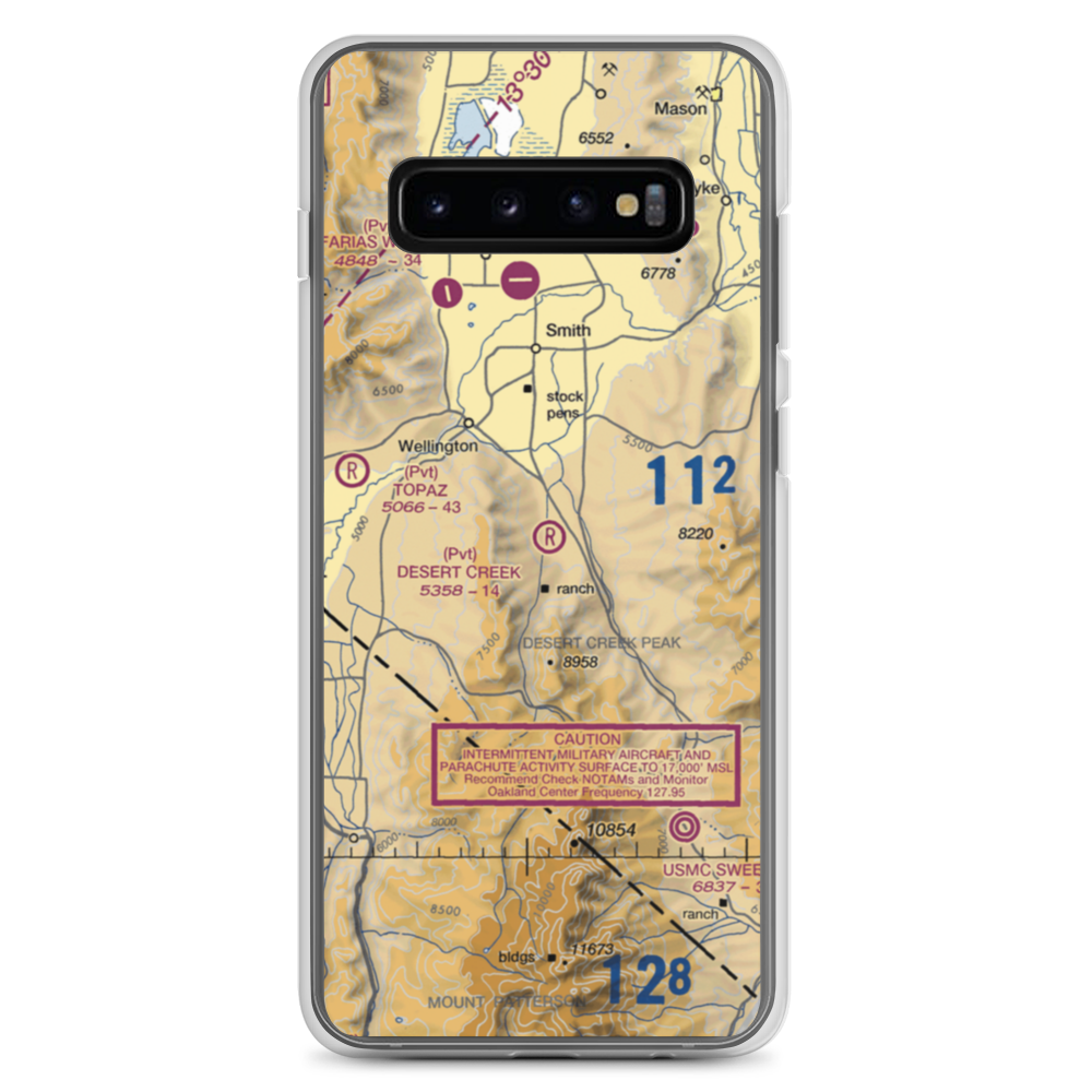 Desert Creek Airport (NV97) VFR Sectional Samsung Case Samsung Galaxy S10+ model shown