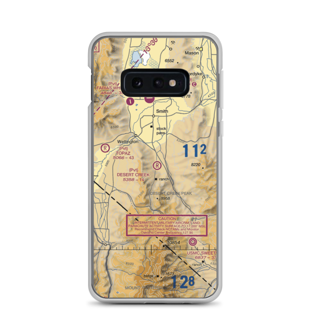 Desert Creek Airport (NV97) VFR Sectional Samsung Case Samsung Galaxy S10e model shown