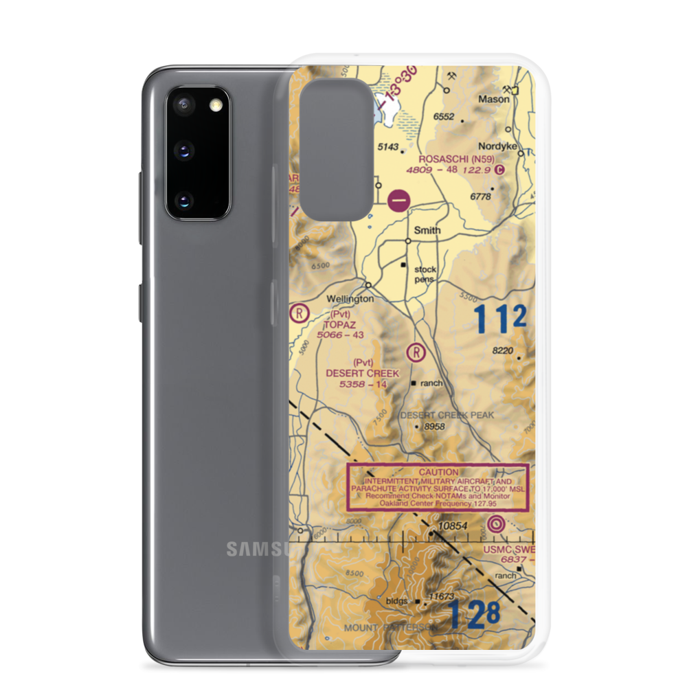 Desert Creek Airport (NV97) VFR Sectional Samsung Case Samsung Galaxy S20 model shown