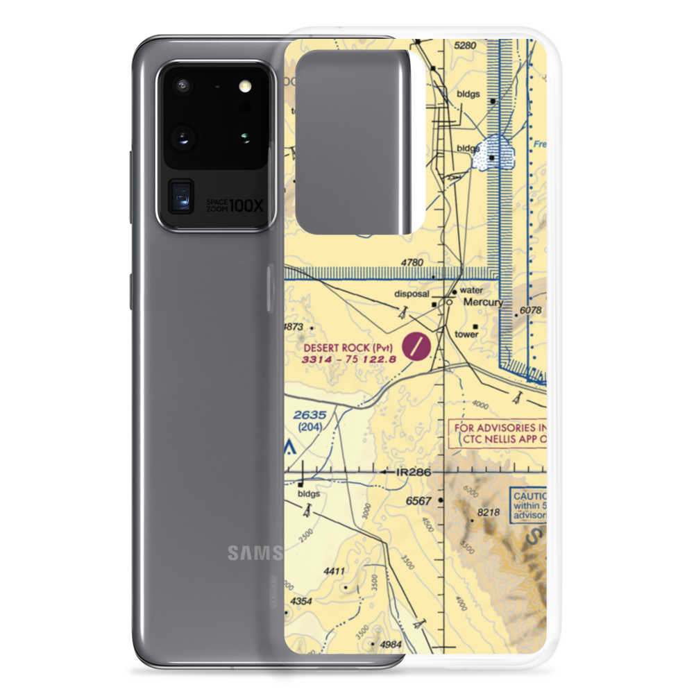 Desert Rock Airport (DRA) VFR Sectional Samsung Case Samsung Galaxy S20 Ultra model shown