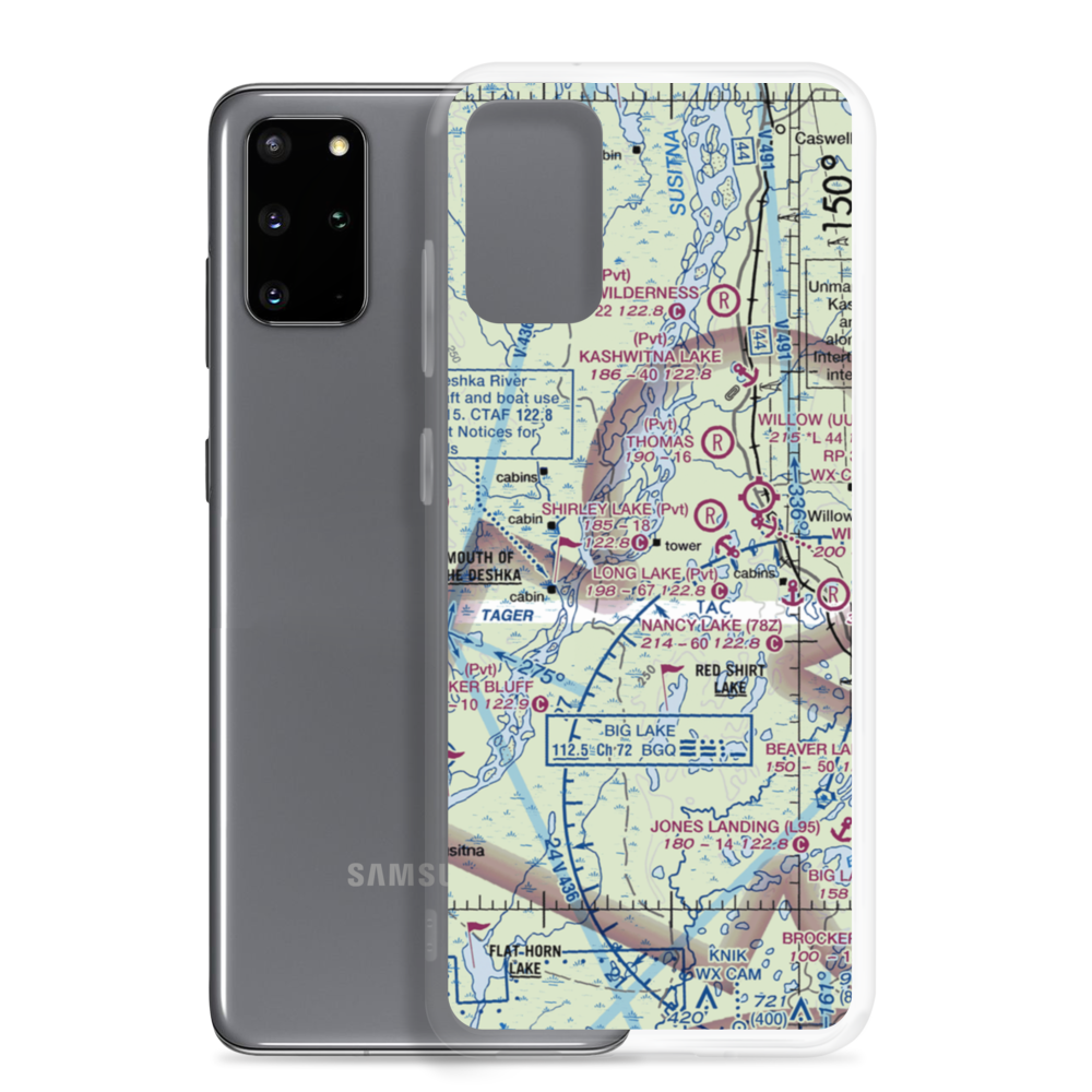 Deshka Landing Airport (3AK1) VFR Sectional Samsung Case Samsung Galaxy S20 Plus model shown