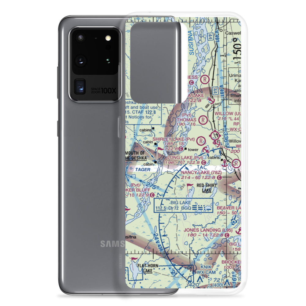 Deshka Landing Airport (3AK1) VFR Sectional Samsung Case Samsung Galaxy S20 Ultra model shown