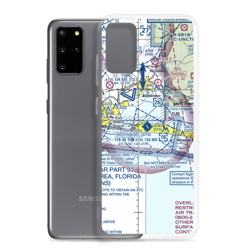 Destin Executive Airport (DTS) VFR Sectional Samsung Case Samsung Galaxy S20 Plus model shown