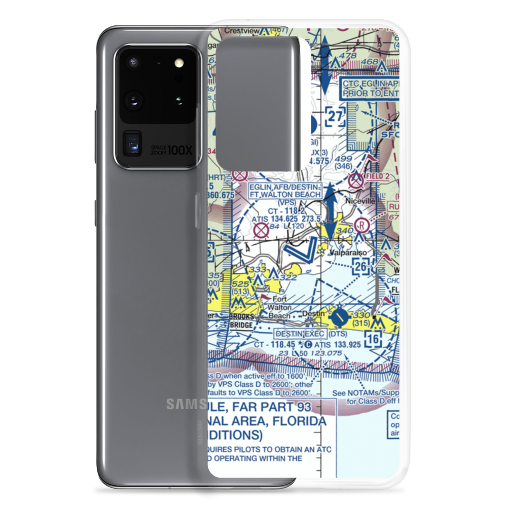 Destin-Ft Walton Beach Airport (VPS) VFR Sectional Samsung Case Samsung Galaxy S20 Ultra model shown