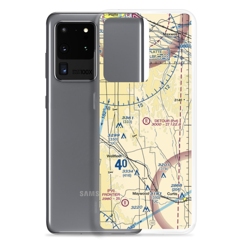 Detour Airport (01NE) VFR Sectional Samsung Case Samsung Galaxy S20 Ultra model shown