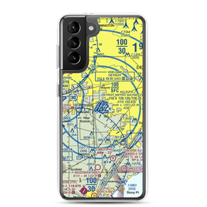 Detroit Metropolitan Wayne County Airport (DTW) VFR Sectional Samsung Case