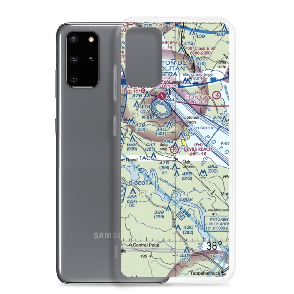 Devil's Reach Landing Airport (11VG) VFR Sectional Samsung Case Samsung Galaxy S20 Plus model shown