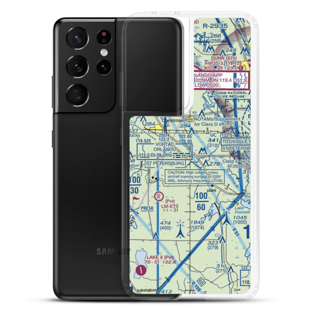 Devils Garden Strip (FA18) VFR Sectional Samsung Case Samsung Galaxy S21 Ultra model shown
