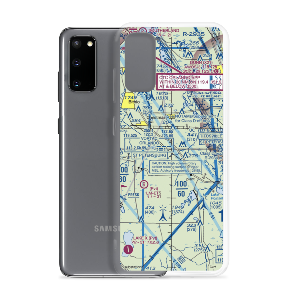 Devils Garden Strip (FA18) VFR Sectional Samsung Case Samsung Galaxy S20 model shown