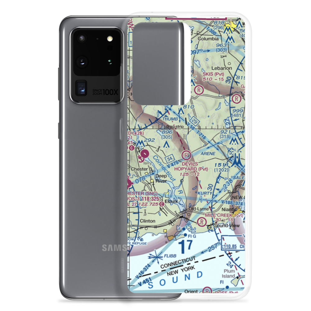 Devils Hopyard Field (CT11) VFR Sectional Samsung Case Samsung Galaxy S20 Ultra model shown