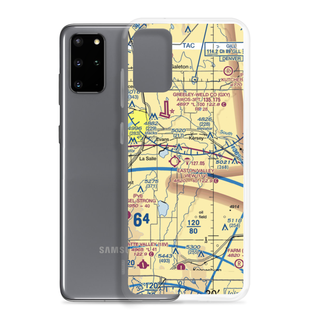 Devoe Airport (9CO7) VFR Sectional Samsung Case Samsung Galaxy S20 Plus model shown