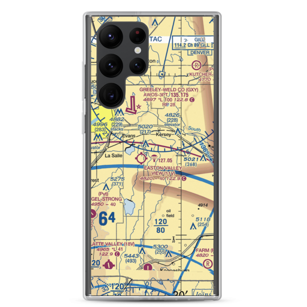 Devoe Airport (9CO7) VFR Sectional Samsung Case Samsung Galaxy S22 Ultra model shown