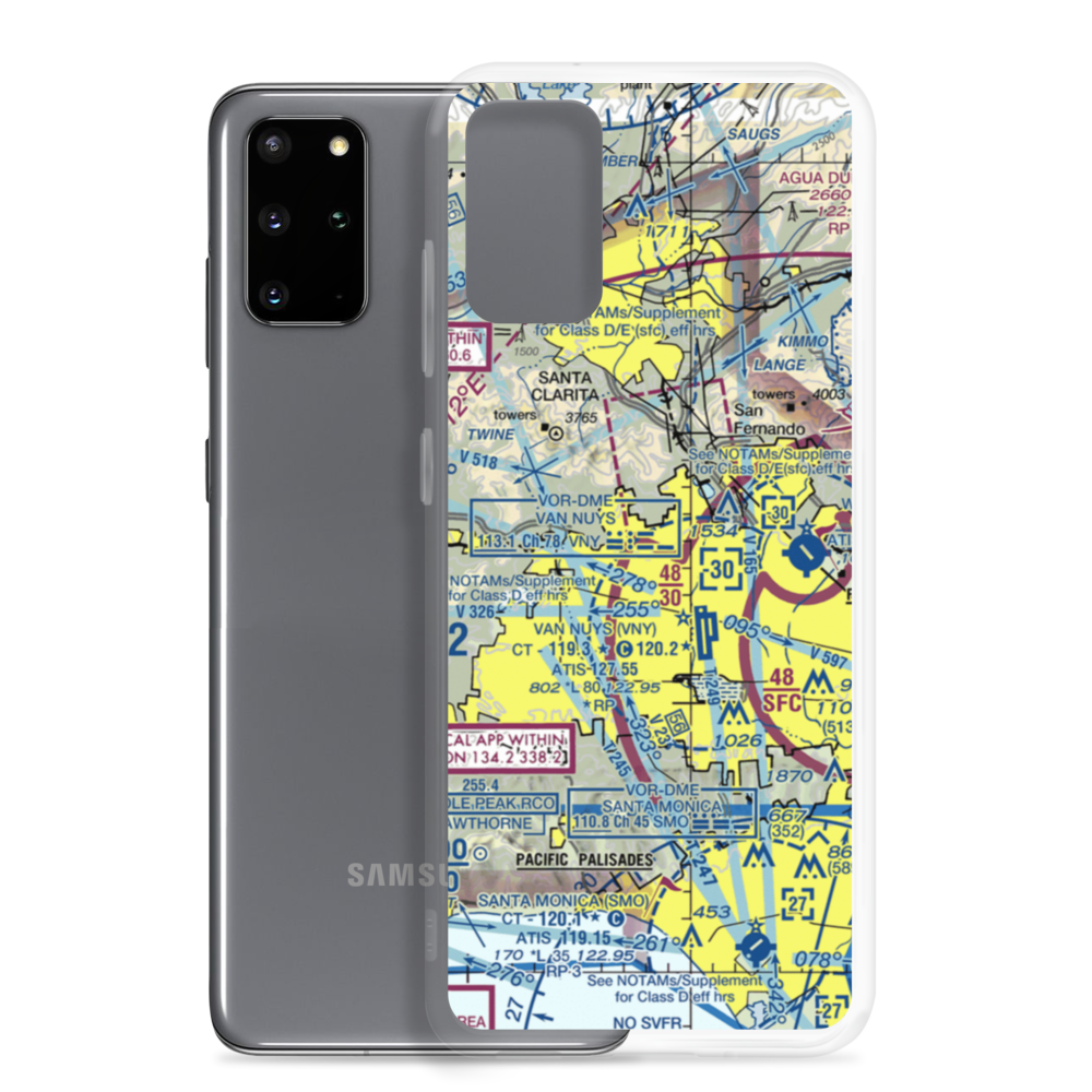 Devonshire Area Heliport (14L) VFR Sectional Samsung Case Samsung Galaxy S20 Plus model shown