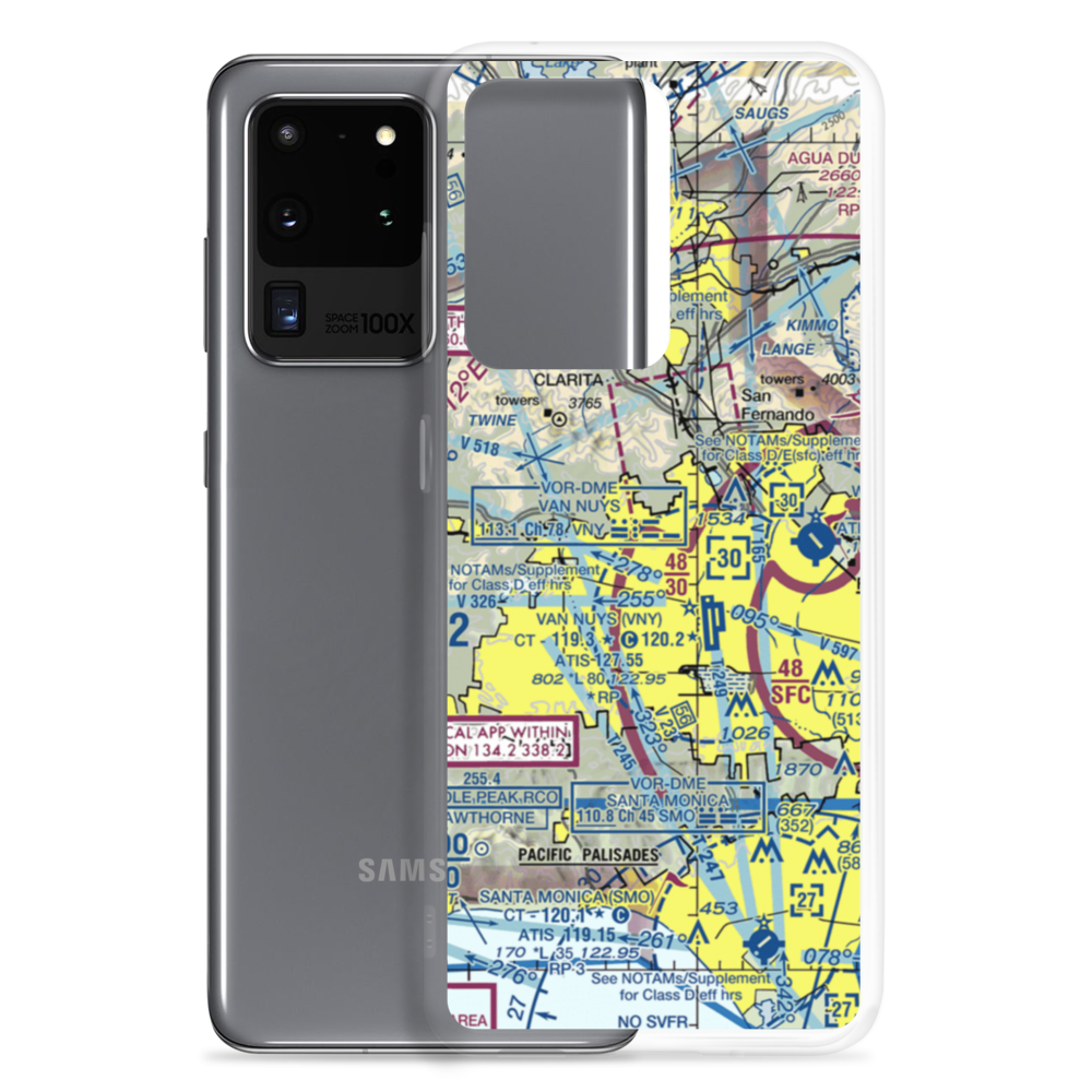 Devonshire Area Heliport (14L) VFR Sectional Samsung Case Samsung Galaxy S20 Ultra model shown
