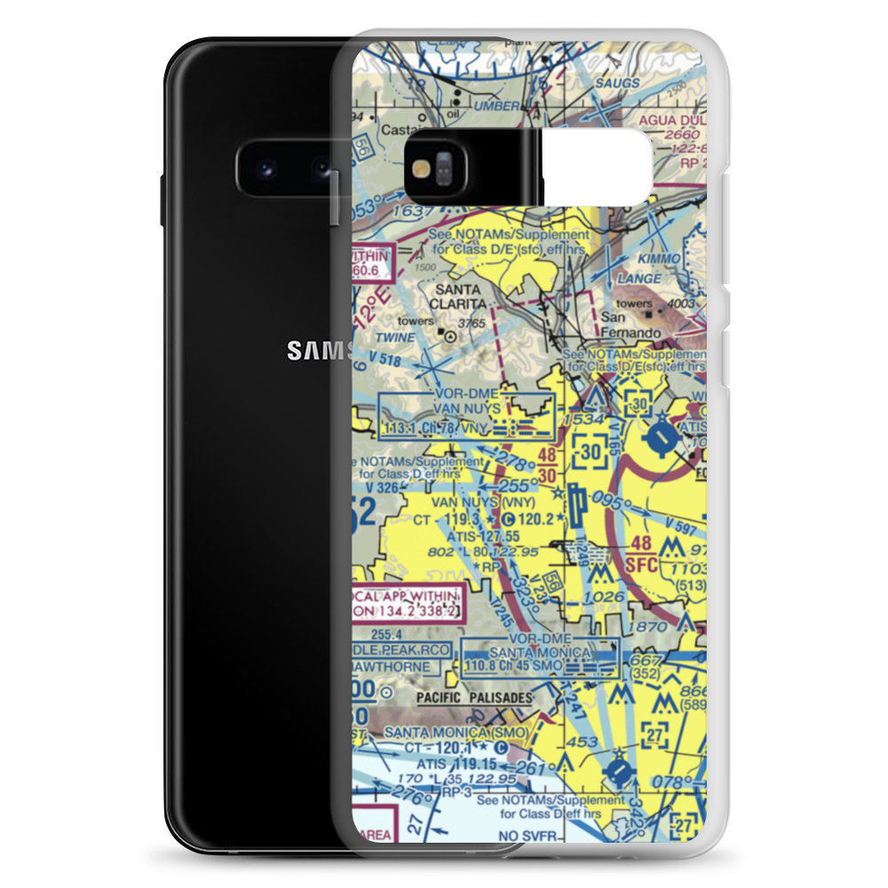 Devonshire Area Heliport (14L) VFR Sectional Samsung Case Samsung Galaxy S10+ model shown