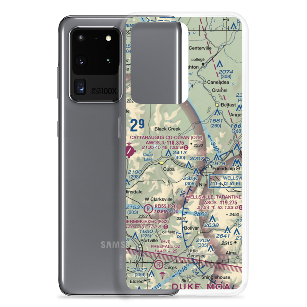 Dew Airpark (36NY) VFR Sectional Samsung Case Samsung Galaxy S20 Ultra model shown