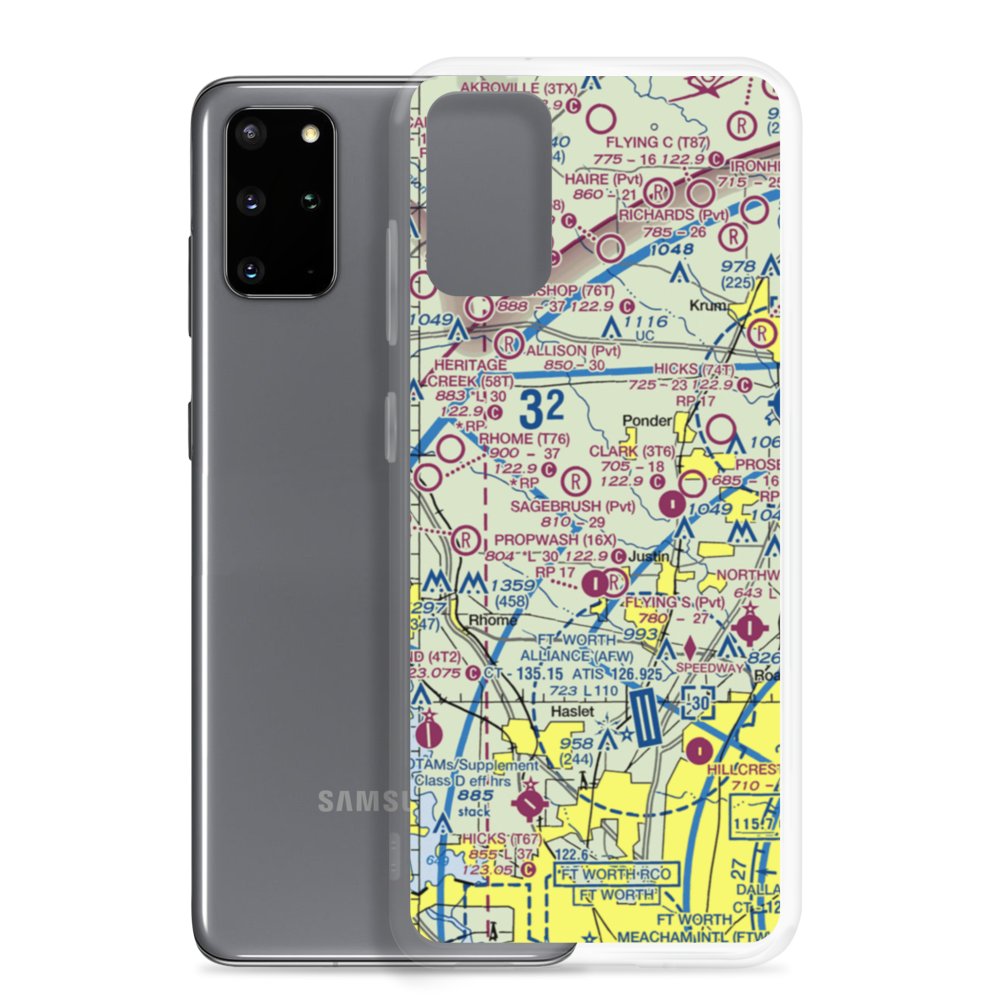 Dew Drop Airport (05TS) VFR Sectional Samsung Case Samsung Galaxy S20 Plus model shown