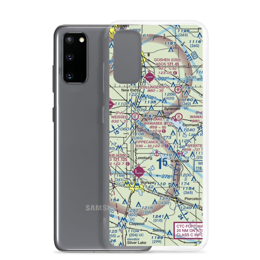 Dewart Lake Seaplane Base (99D) VFR Sectional Samsung Case Samsung Galaxy S20 model shown