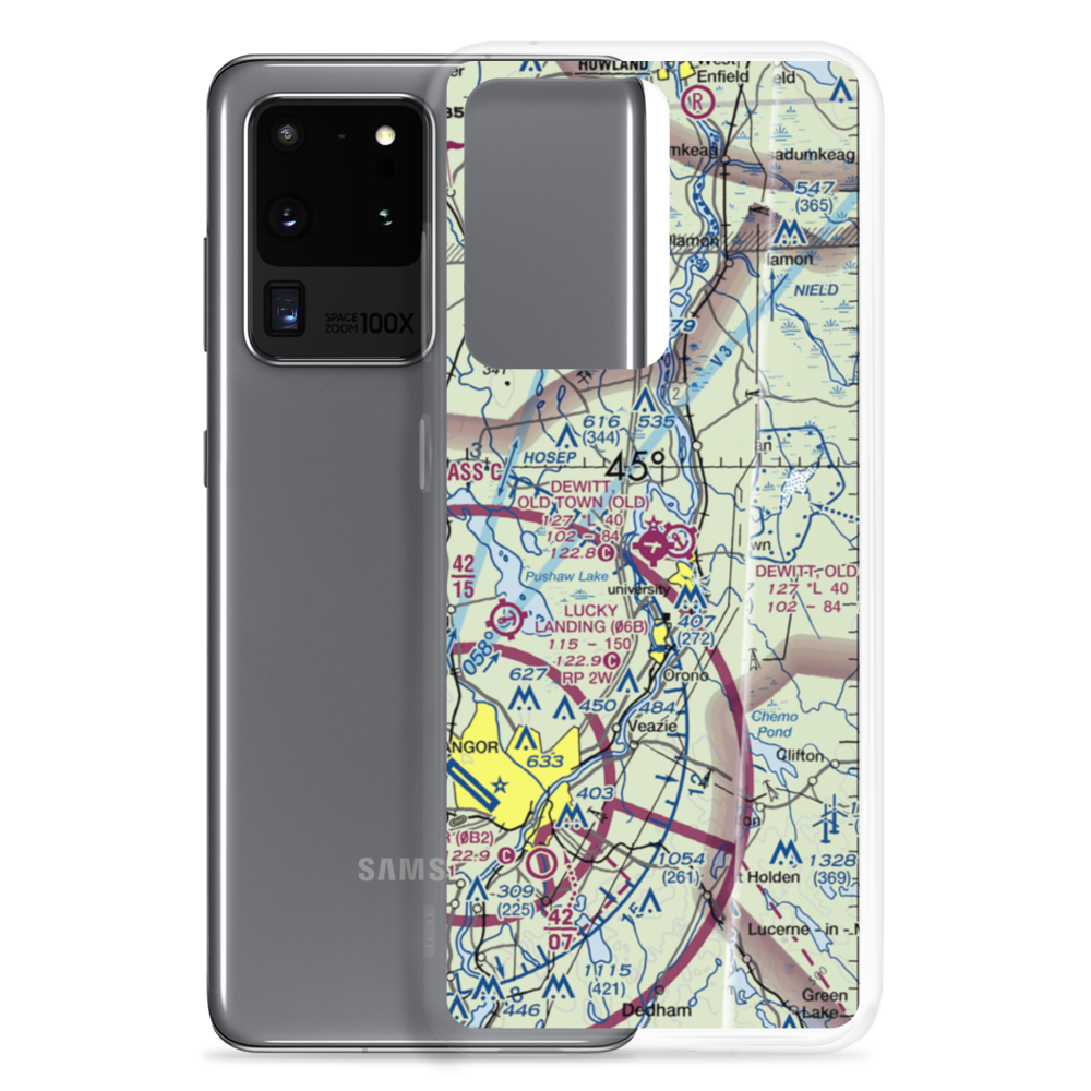 Dewitt Field,Old Town Municipal Airport (OLD) VFR Sectional Samsung Case Samsung Galaxy S20 Ultra model shown