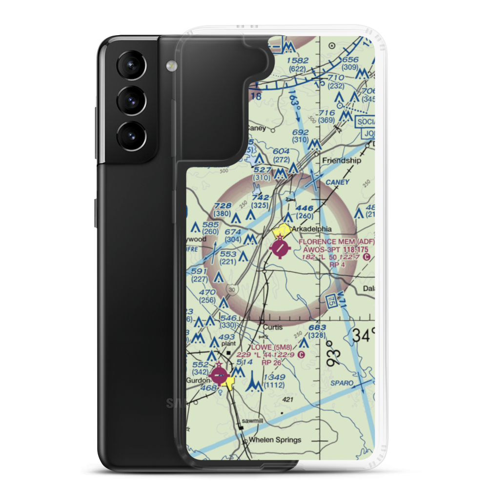 Dexter B Florence Memorial Field (ADF) VFR Sectional Samsung Case Samsung Galaxy S21 Plus model shown