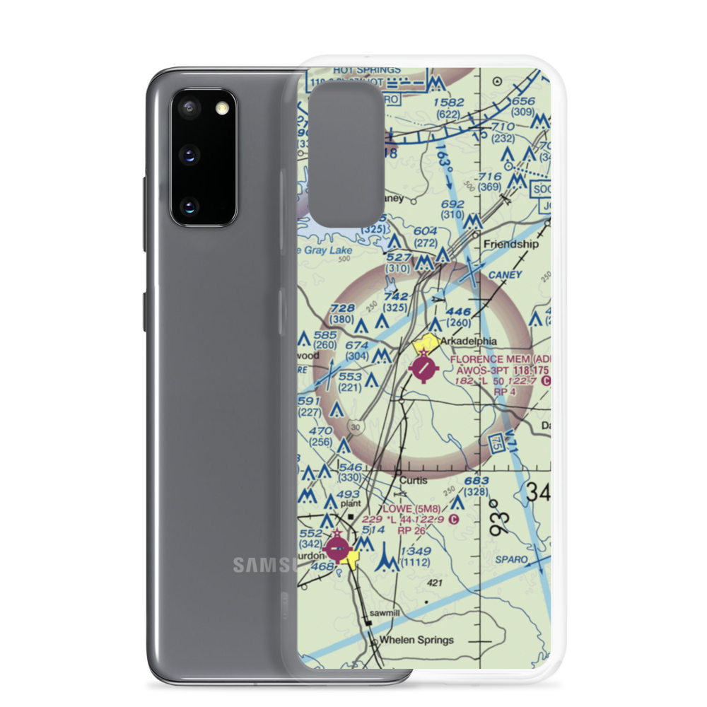Dexter B Florence Memorial Field (ADF) VFR Sectional Samsung Case Samsung Galaxy S20 model shown