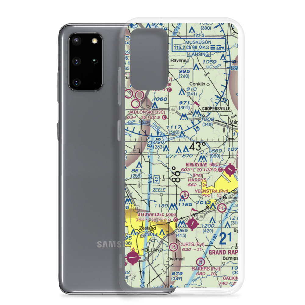Deyoung Airport (6MI2) VFR Sectional Samsung Case Samsung Galaxy S20 Plus model shown