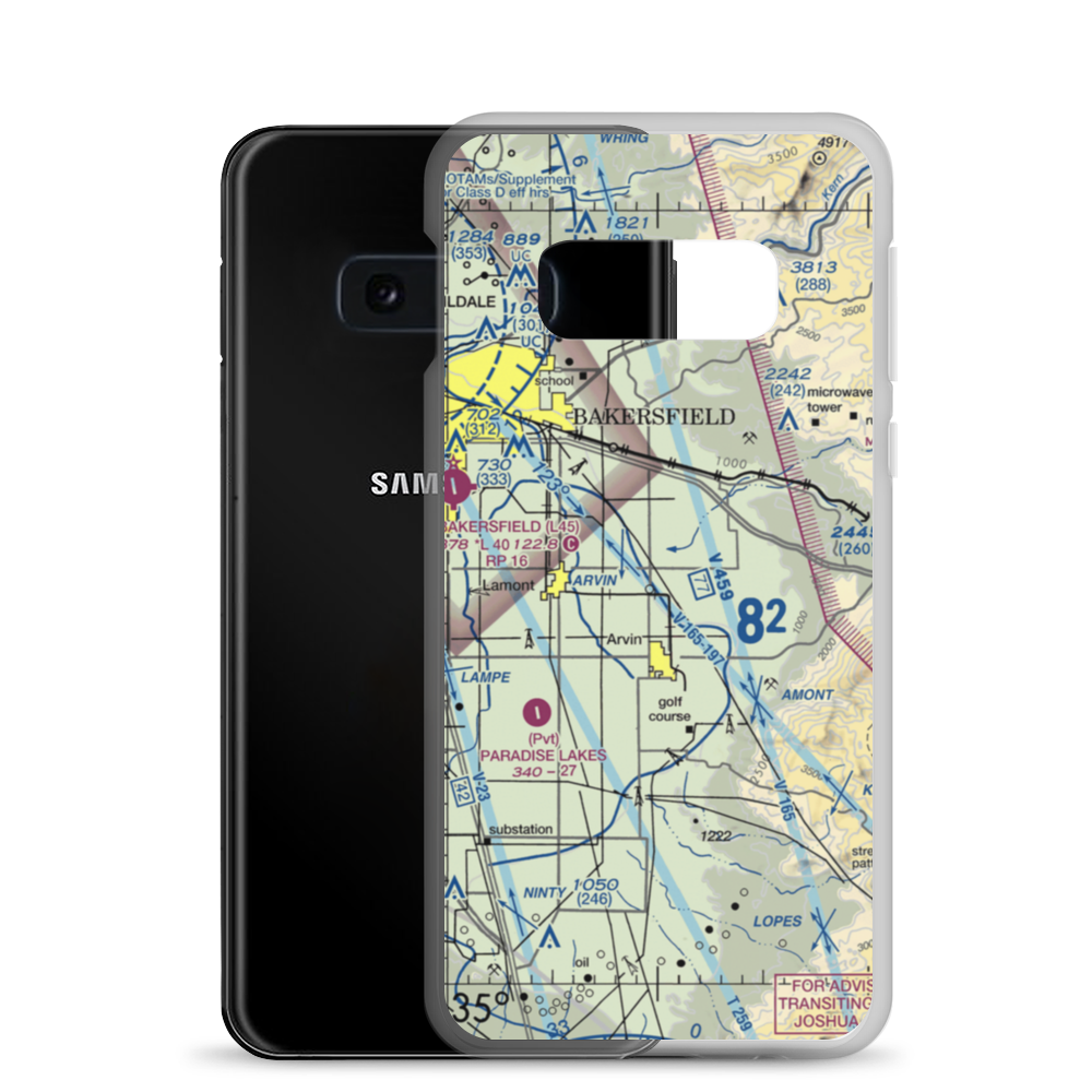 Di Giorgio Ranch Landing Strip (74CL) VFR Sectional Samsung Case Samsung Galaxy S10e model shown