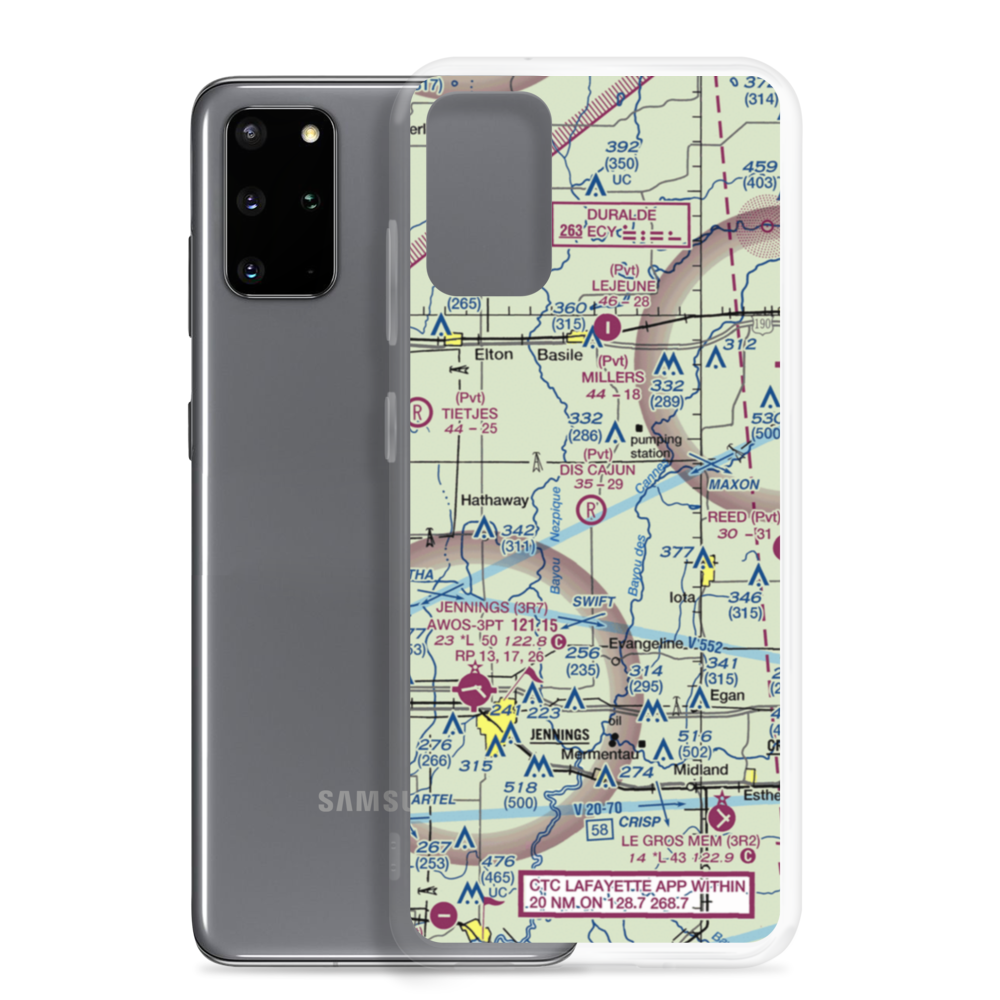 Di's Cajun Restaurant Airport (LA52) VFR Sectional Samsung Case Samsung Galaxy S20 Plus model shown
