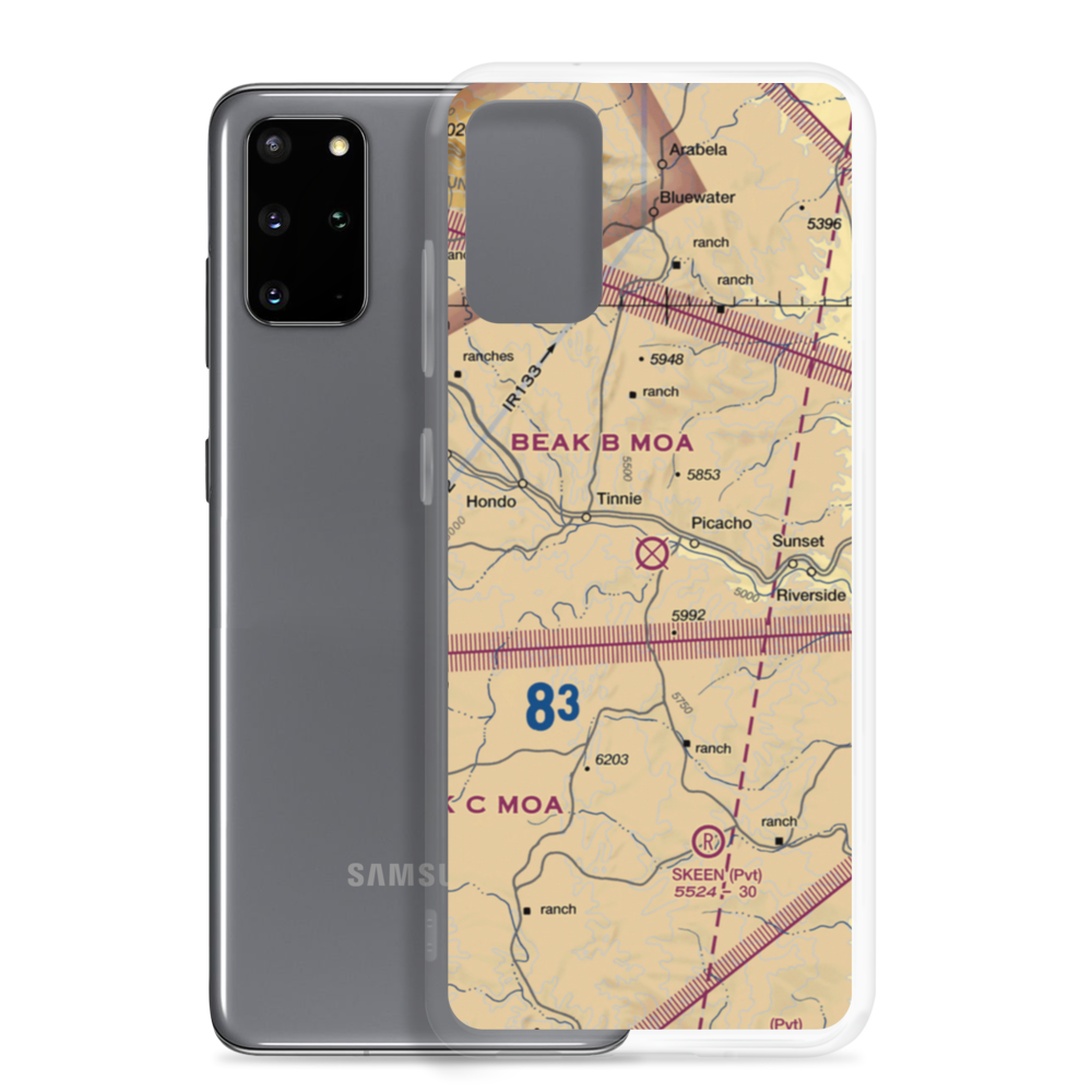 Diamond A Ranch Airport (81NM) VFR Sectional Samsung Case Samsung Galaxy S20 Plus model shown