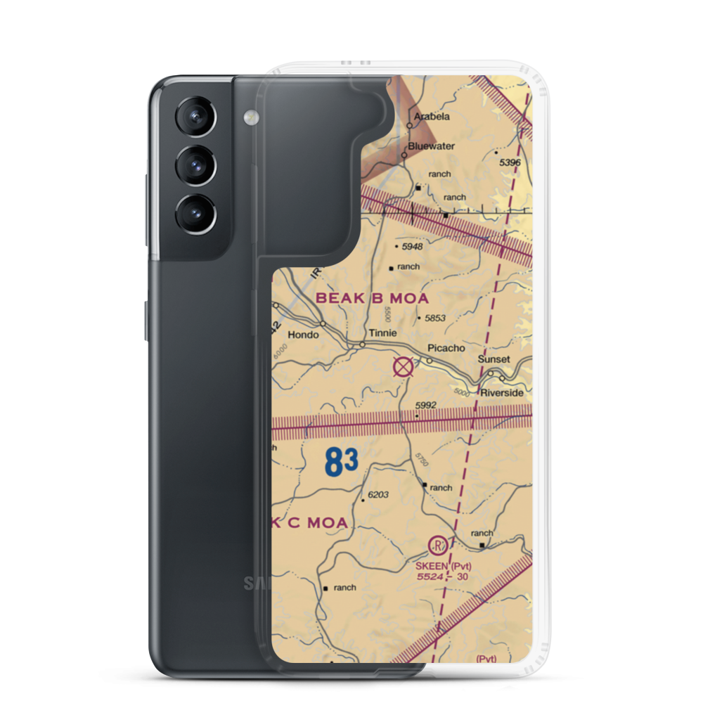 Diamond A Ranch Airport (81NM) VFR Sectional Samsung Case Samsung Galaxy S21 model shown