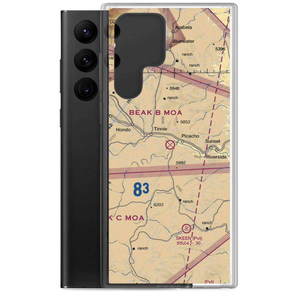 Diamond A Ranch Airport (81NM) VFR Sectional Samsung Case Samsung Galaxy S22 Ultra model shown