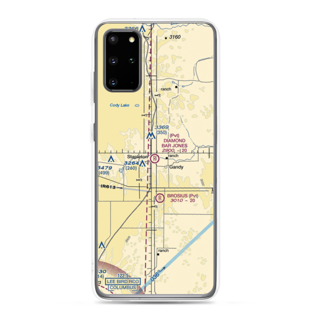 Diamond Bar Jones Airport (5NE3) VFR Sectional Samsung Case Samsung Galaxy S20 Plus model shown